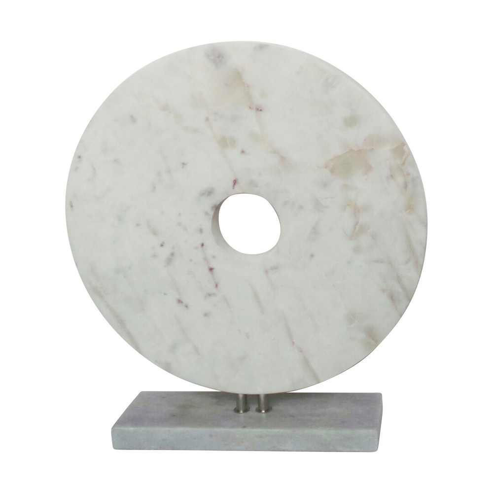 Picture of Marble 18" Disk with a Base - White