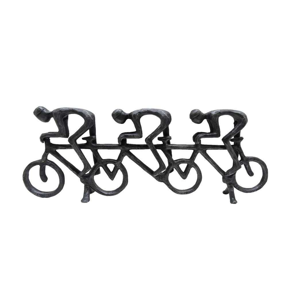Picture of Metal 20" Cyclist 3 Man Group - Gunmetal