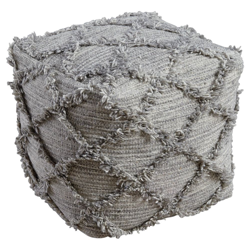 Picture of Adelphie Pouf - Natural/Gray