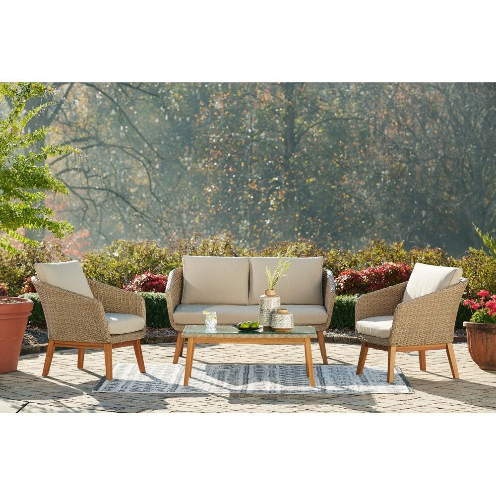 Picture of Atlanta Outdoor Loveseat and Cocktail Table