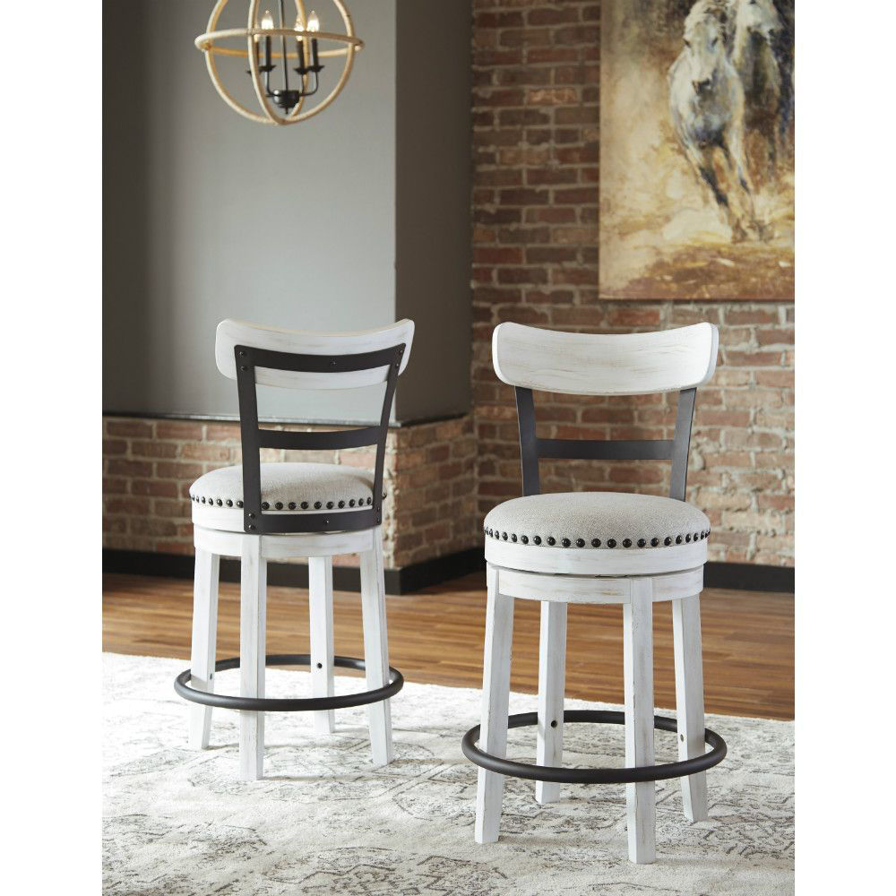 Picture of Valebeck 24" Stool - White