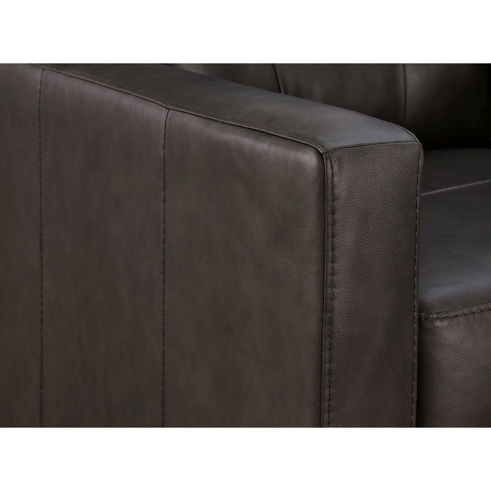 Picture of Brie Leather Loveseat - Storm