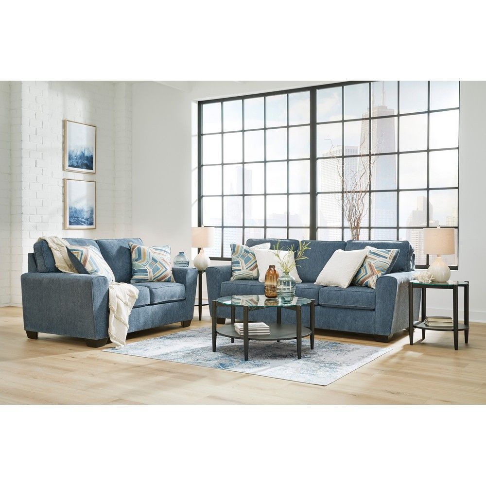Picture of Cara Loveseat - Blue
