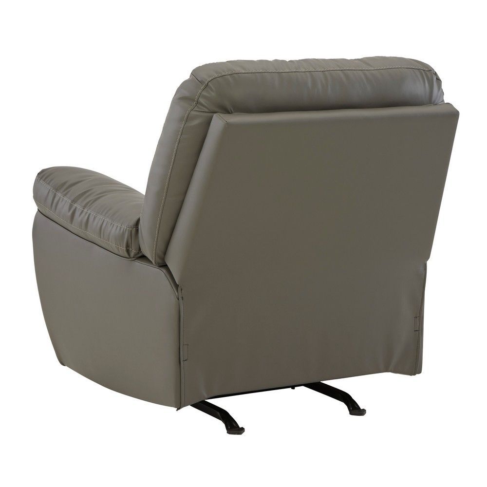 Picture of Don Faux Leather Rocking Recliner - Gray