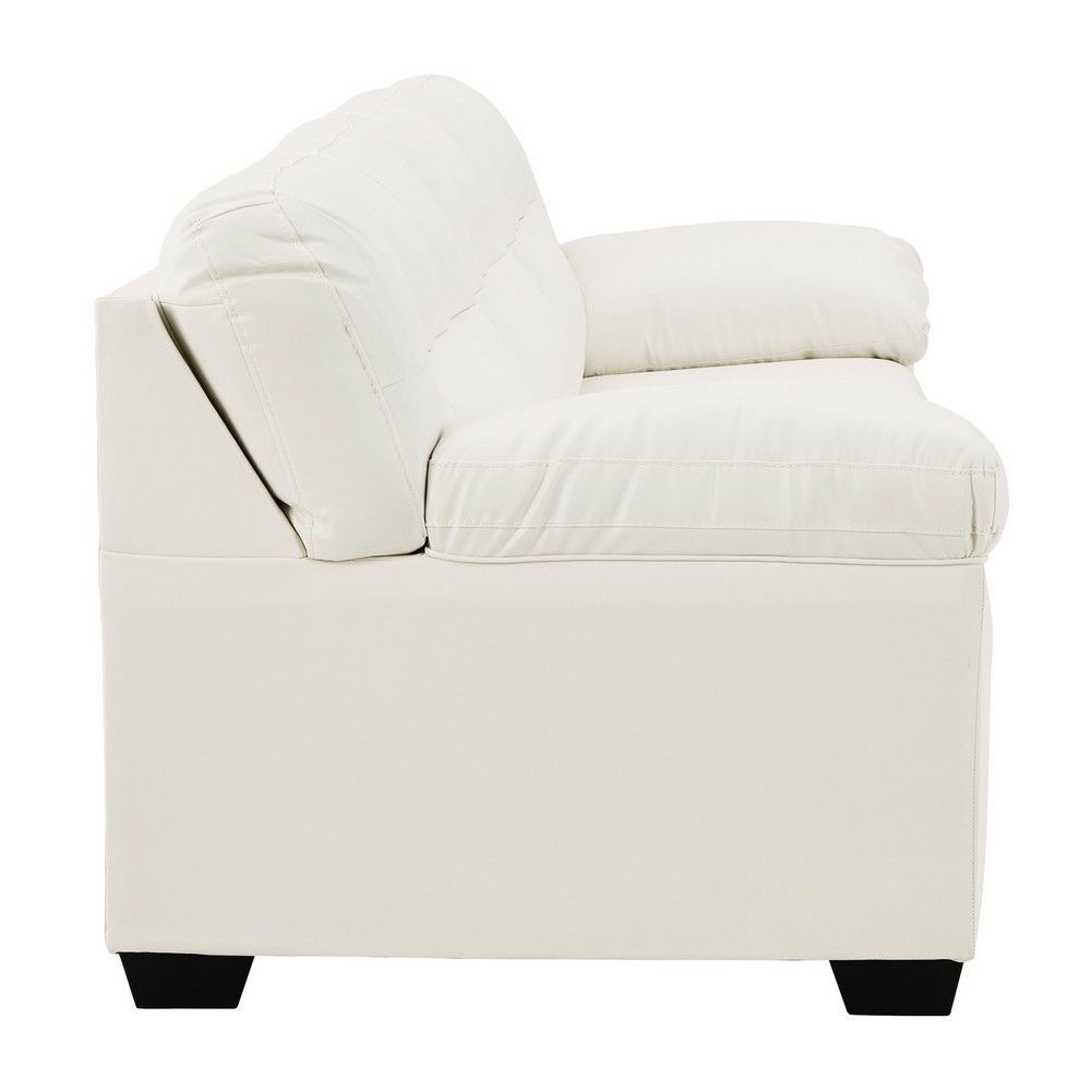 Picture of Don Faux Leather Sofa - White