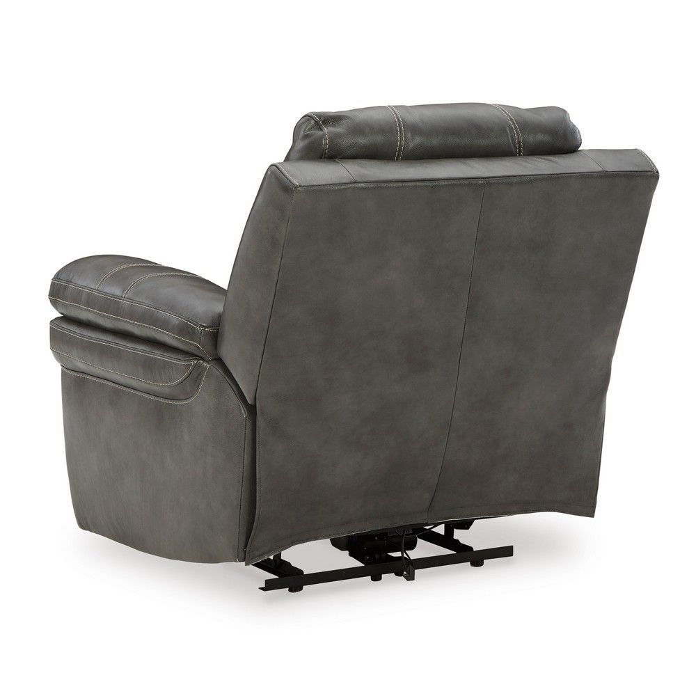 Picture of Eddy Power Recliner with Power Headrest - Charcoal