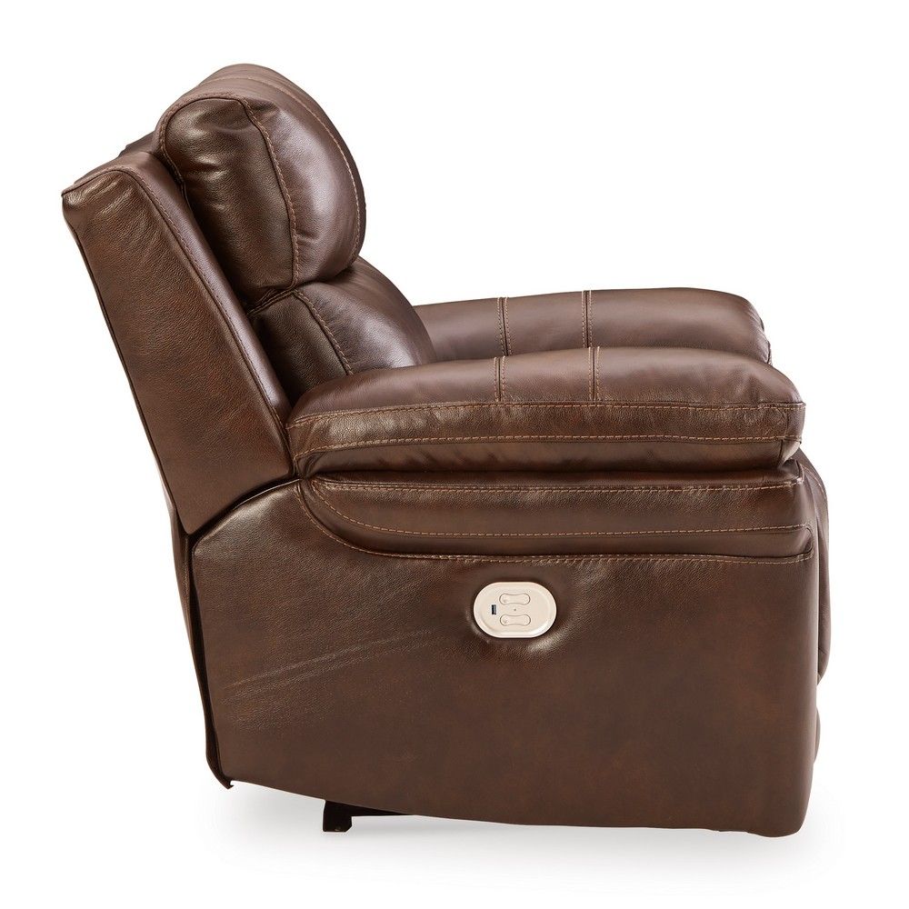 Picture of Eddy Power Recliner with Power Headrest - Chocolate