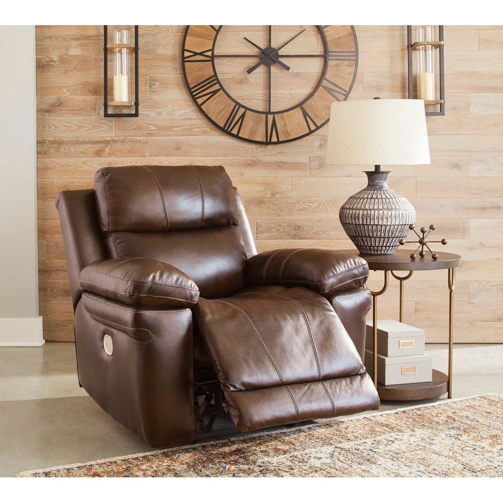 Picture of Eddy Power Recliner with Power Headrest - Chocolate