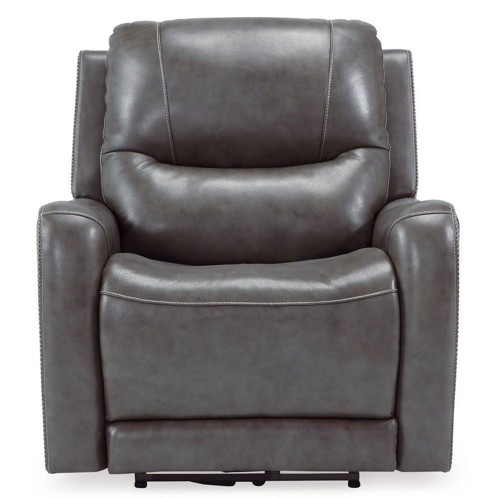 Picture of Gael Zero Gravity Power Recliner with Heat and Massage - Smoke
