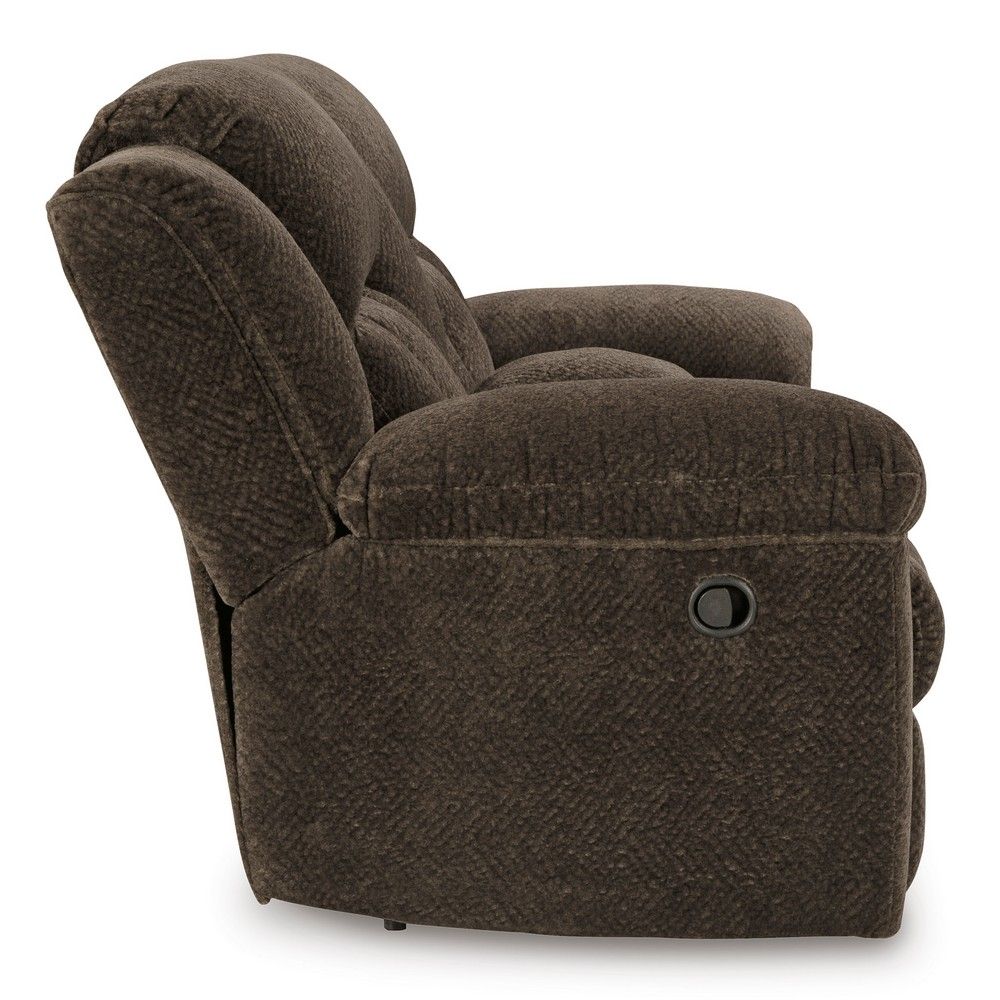 Picture of Gallup Reclining Loveseat with Console - Chocolate