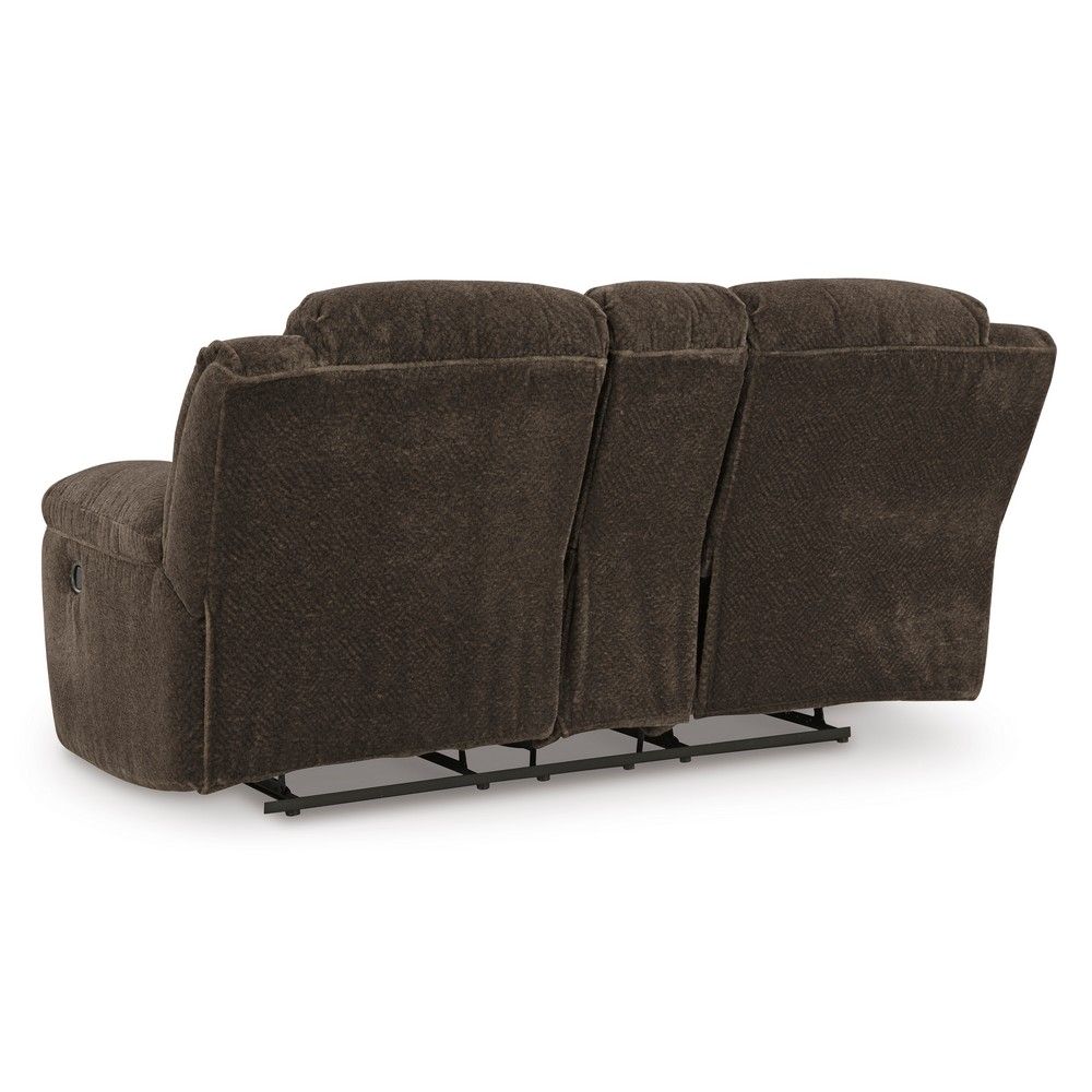 Picture of Gallup Reclining Loveseat with Console - Chocolate