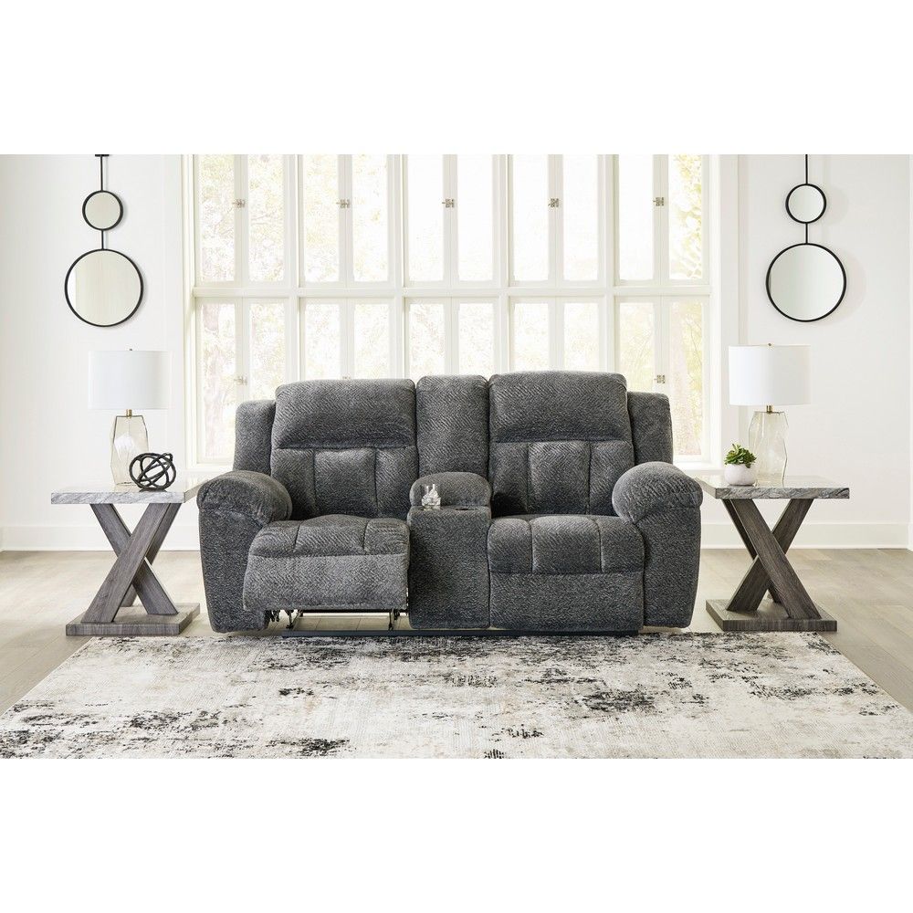 Picture of Gallup Reclining Loveseat with Console - Graphite