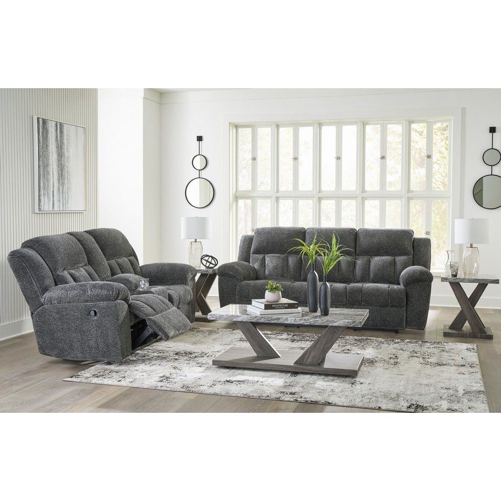 Picture of Gallup Reclining Loveseat with Console - Graphite