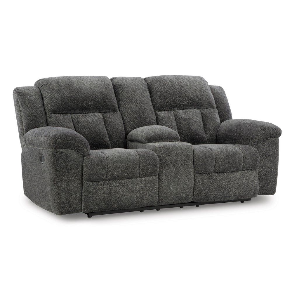 Picture of Gallup Reclining Loveseat with Console - Graphite