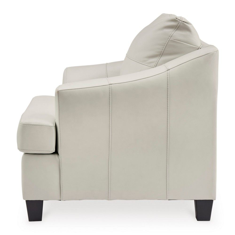 Picture of Gene Oversized Leather Chair - Coconut