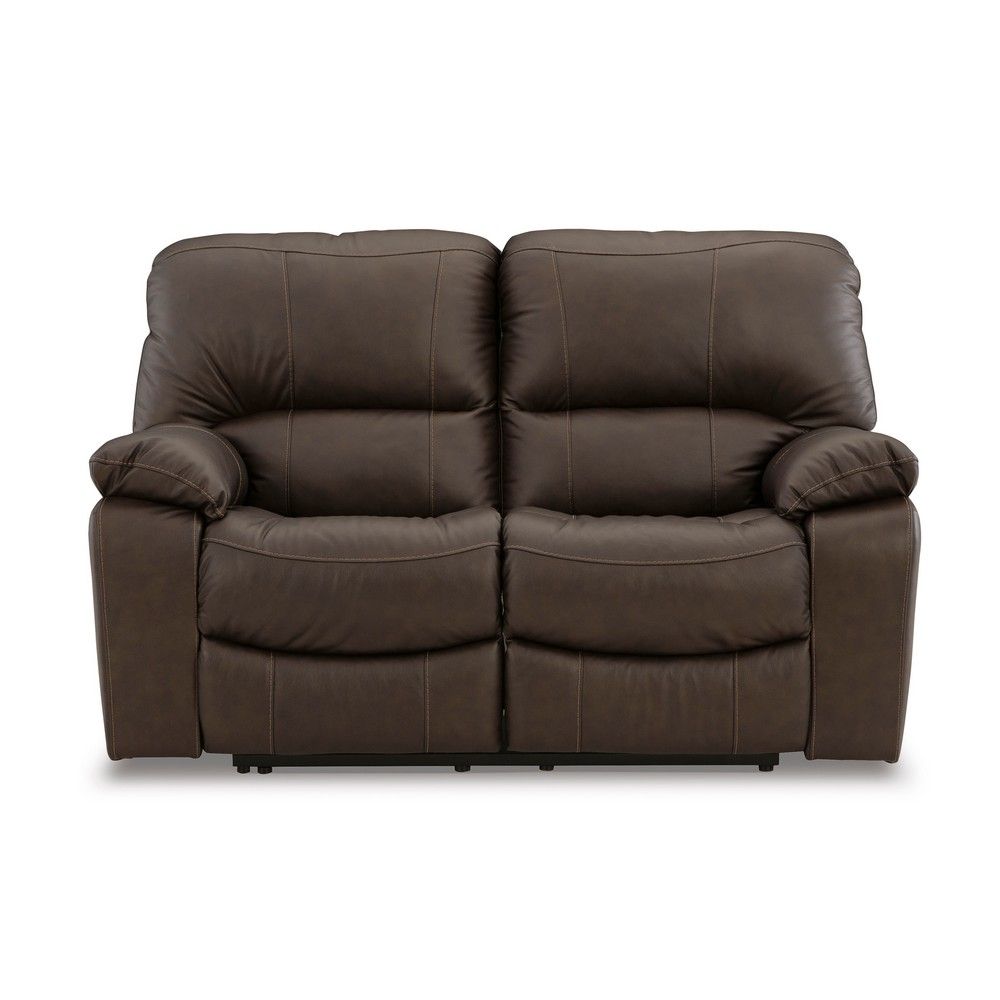 Picture of Lawson Leather Power Reclining Loveseat - Dark Brown