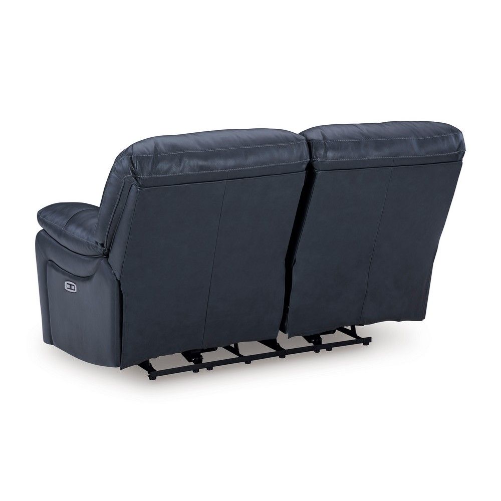 Picture of Lawson Leather Power Reclining Loveseat - Ocean Blue