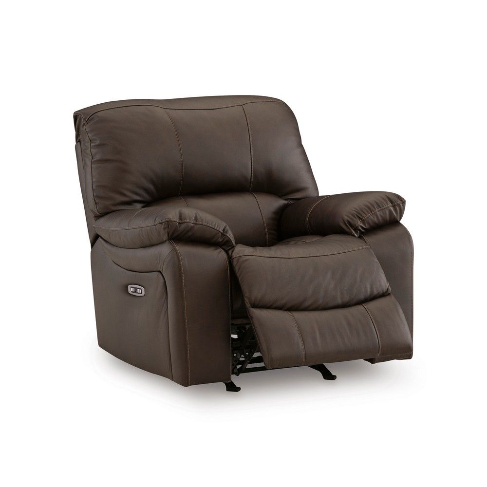 Picture of Lawson Leather Power Wall Saver Recliner - Dark Brown