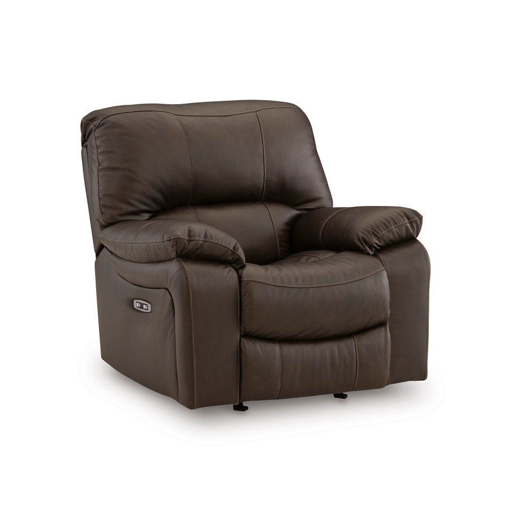 Picture of Lawson Leather Power Wall Saver Recliner - Dark Brown