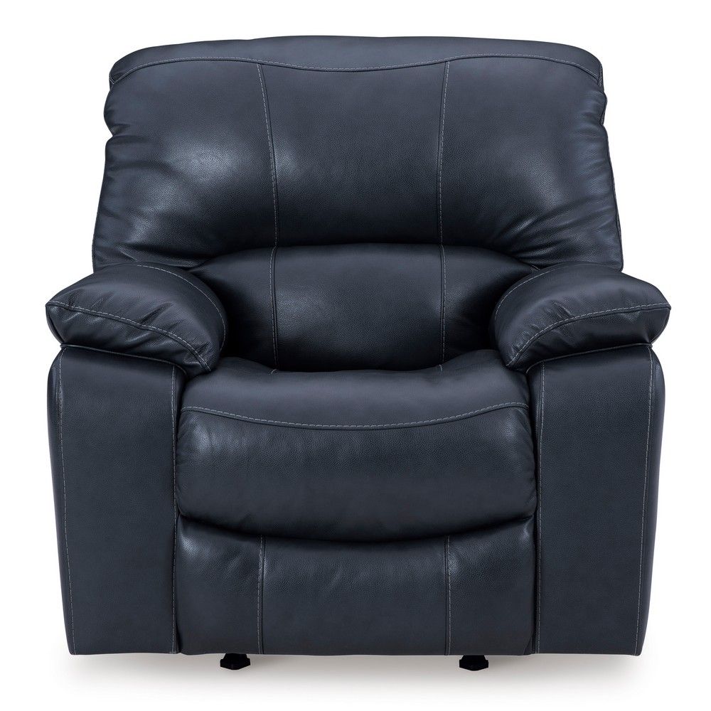 Picture of Lawson Leather Power Wall Saver Recliner - Ocean Blue