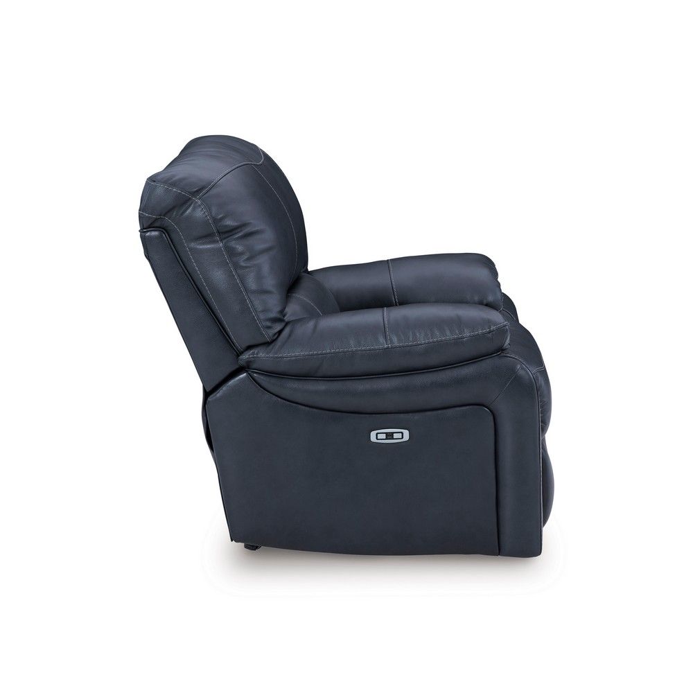 Picture of Lawson Leather Power Wall Saver Recliner - Ocean Blue