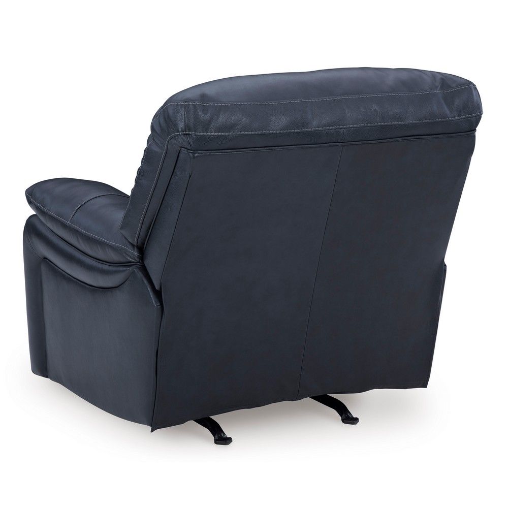 Picture of Lawson Leather Power Wall Saver Recliner - Ocean Blue