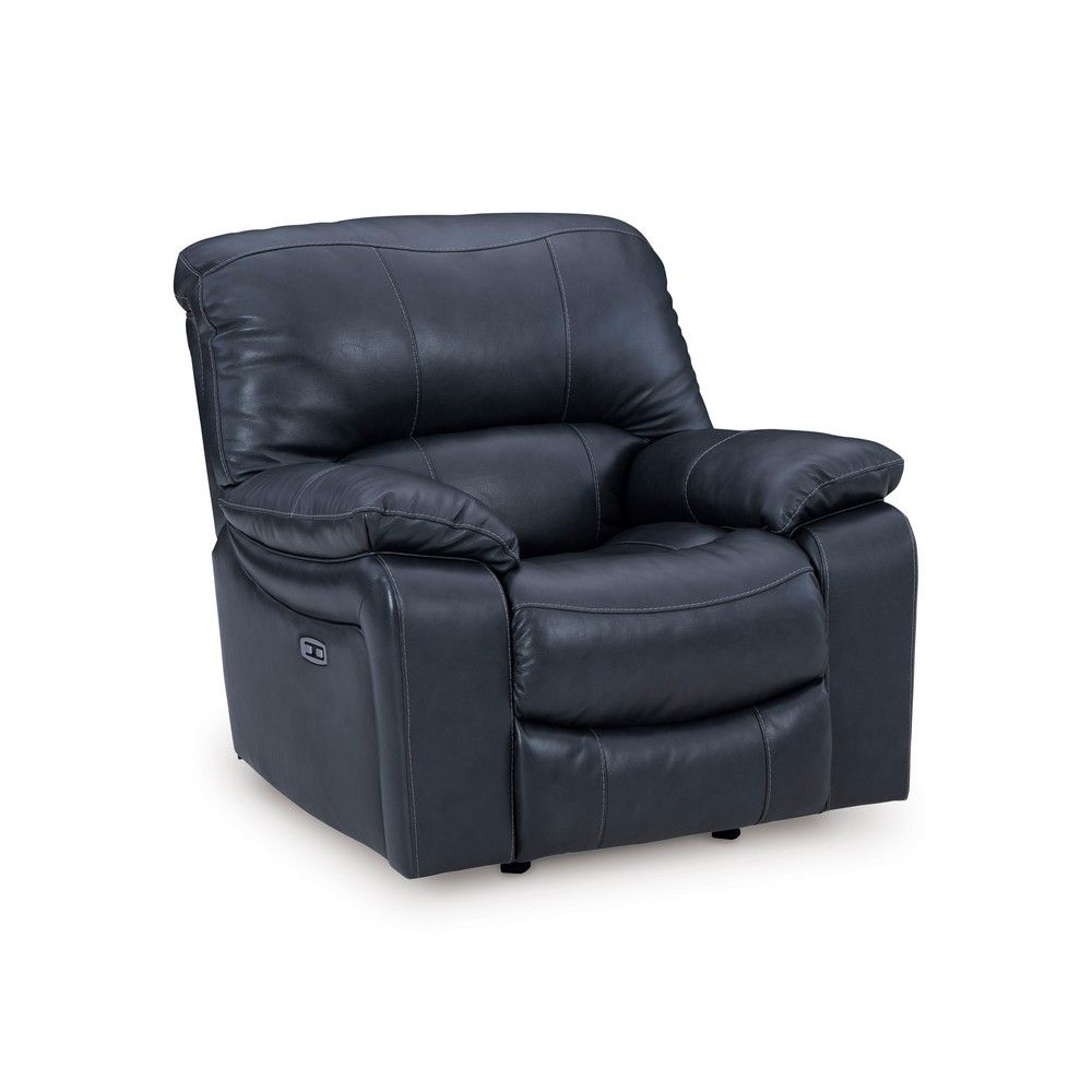 Picture of Lawson Leather Power Wall Saver Recliner - Ocean Blue