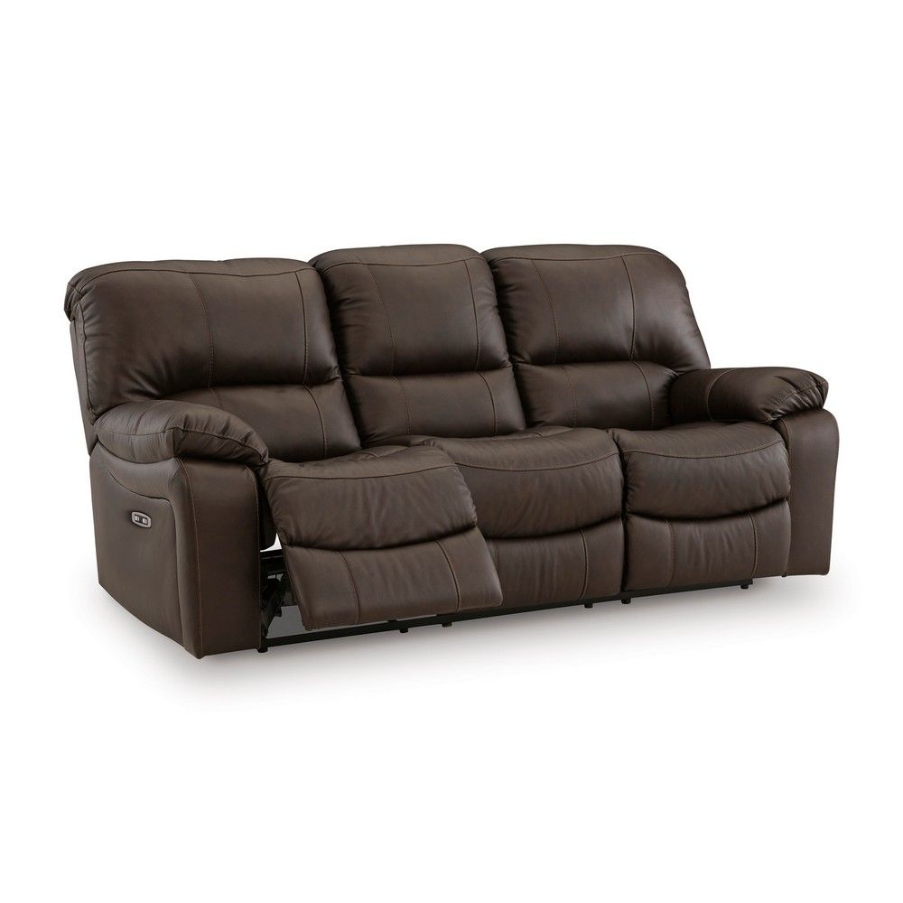 Picture of Lawson Leather Power Reclining Loveseat - Dark Brown