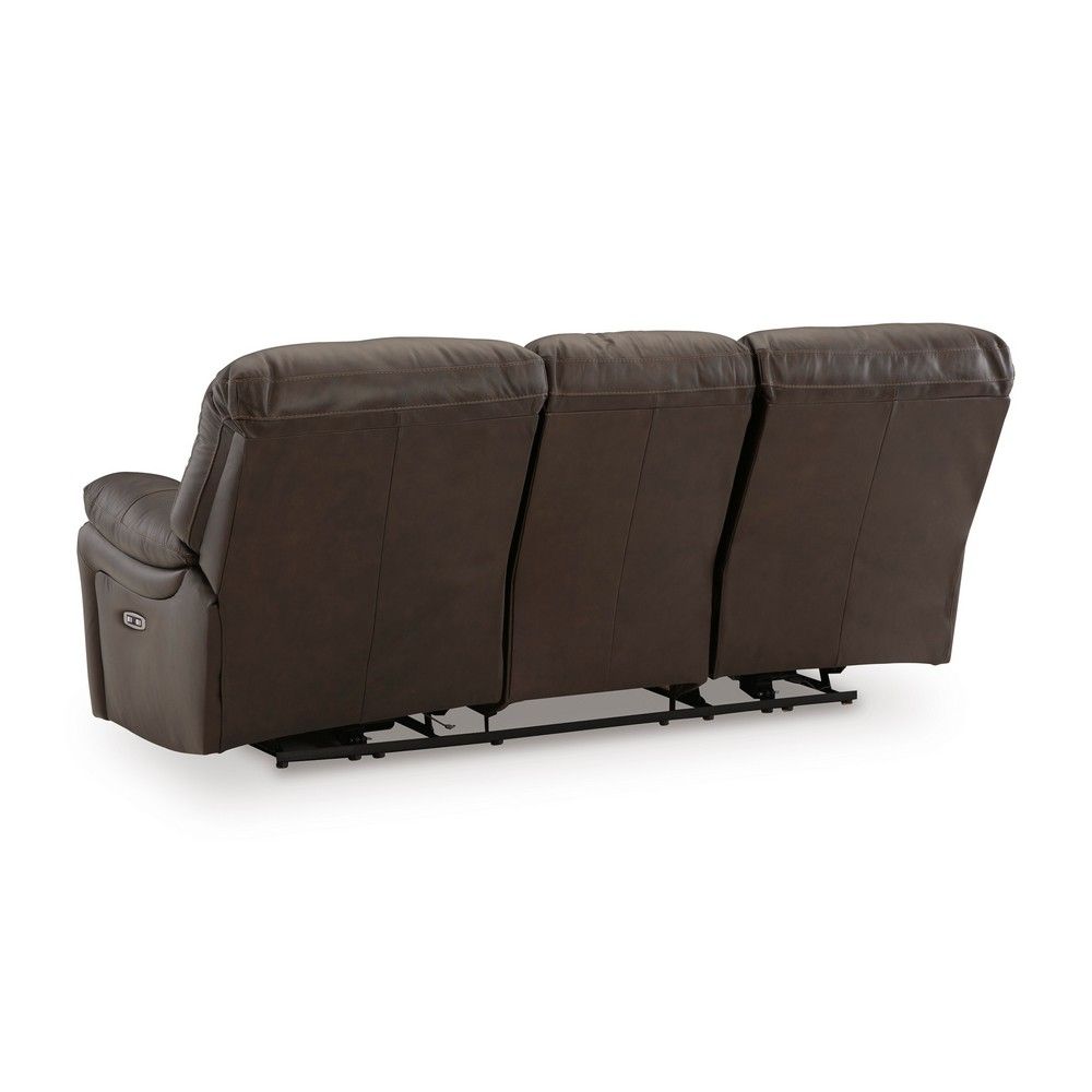 Picture of Lawson Leather Power Reclining Loveseat - Dark Brown