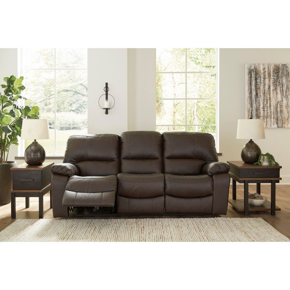 Picture of Lawson Leather Power Reclining Loveseat - Dark Brown