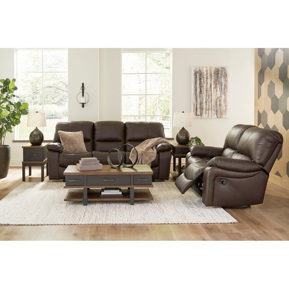 Picture of Lawson Leather Power Reclining Loveseat - Dark Brown