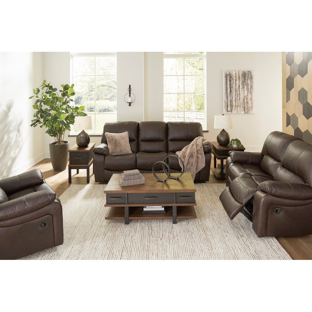 Picture of Lawson Leather Power Reclining Loveseat - Dark Brown