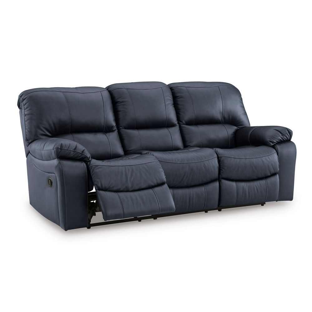 Picture of Lawson Leather Power Reclining Sofa - Ocean Blue