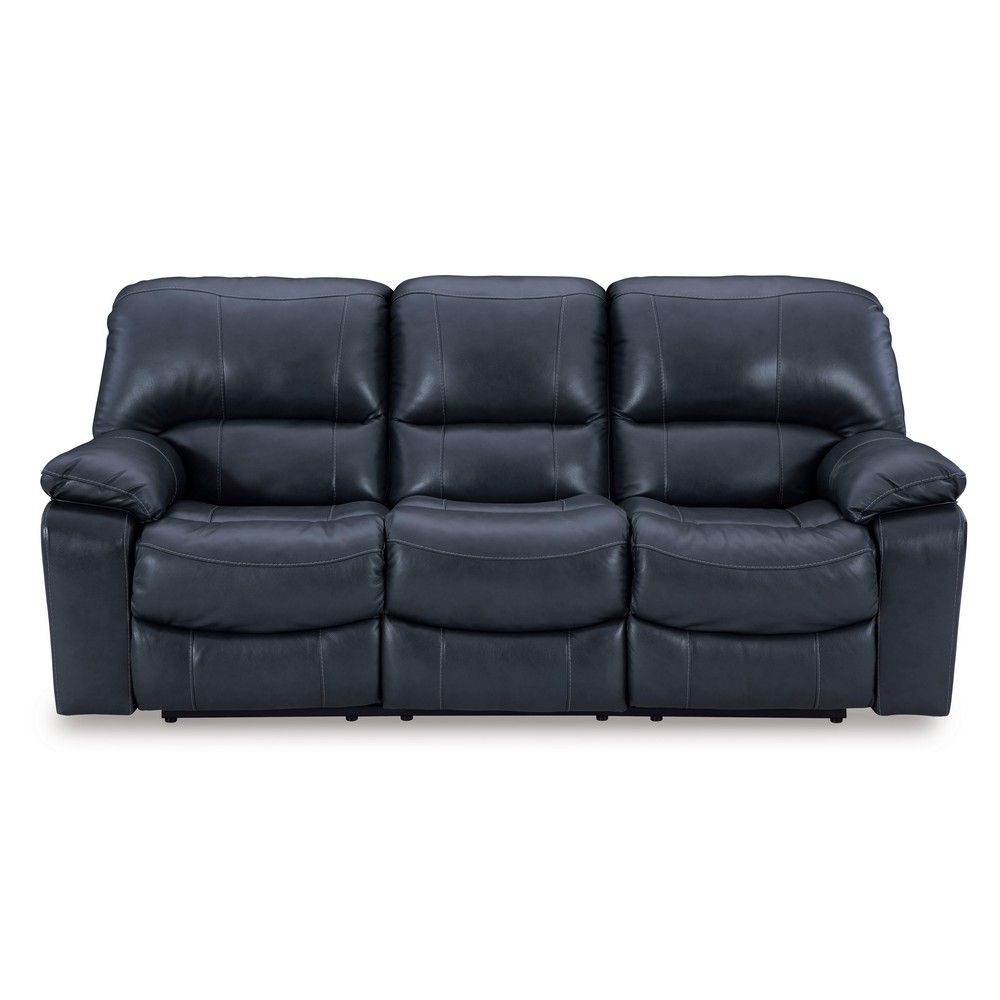 Picture of Lawson Leather Power Reclining Sofa - Ocean Blue