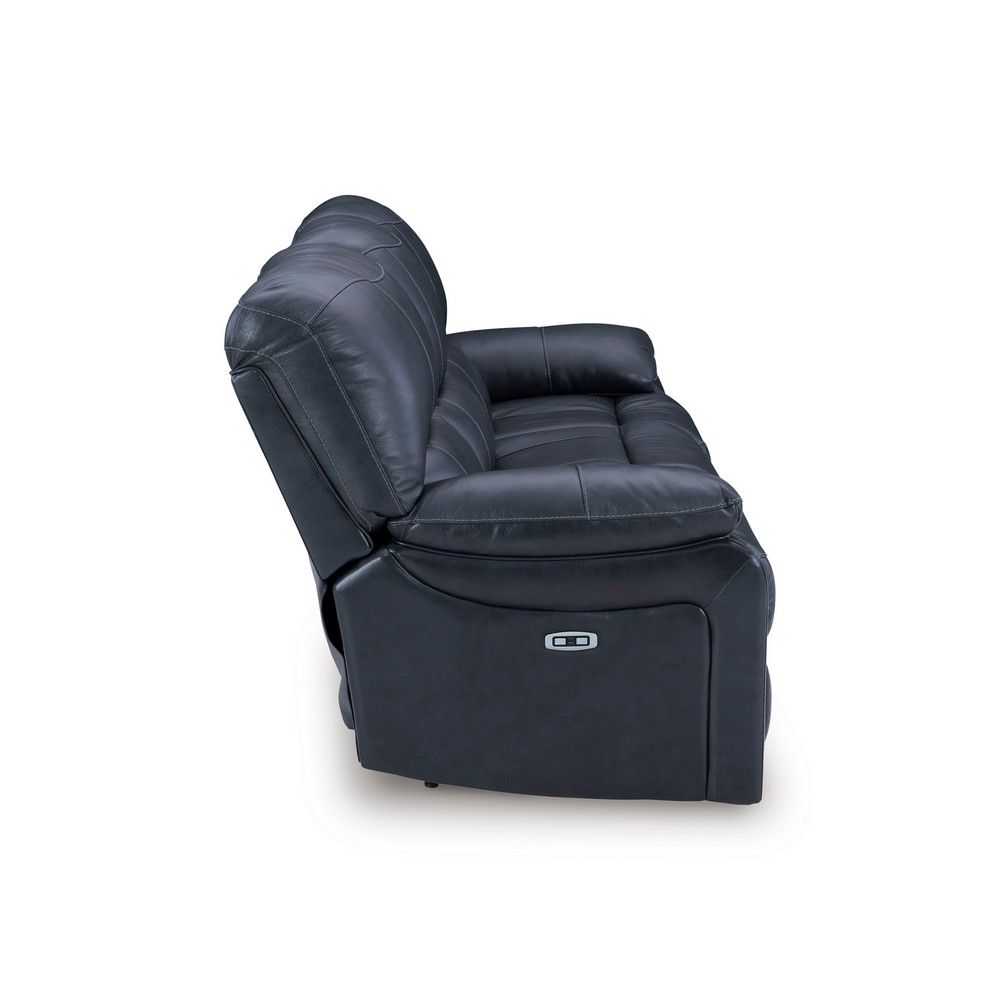 Picture of Lawson Leather Power Reclining Sofa - Ocean Blue