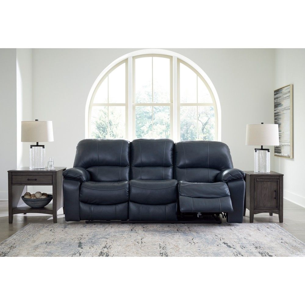 Picture of Lawson Leather Power Reclining Sofa - Ocean Blue