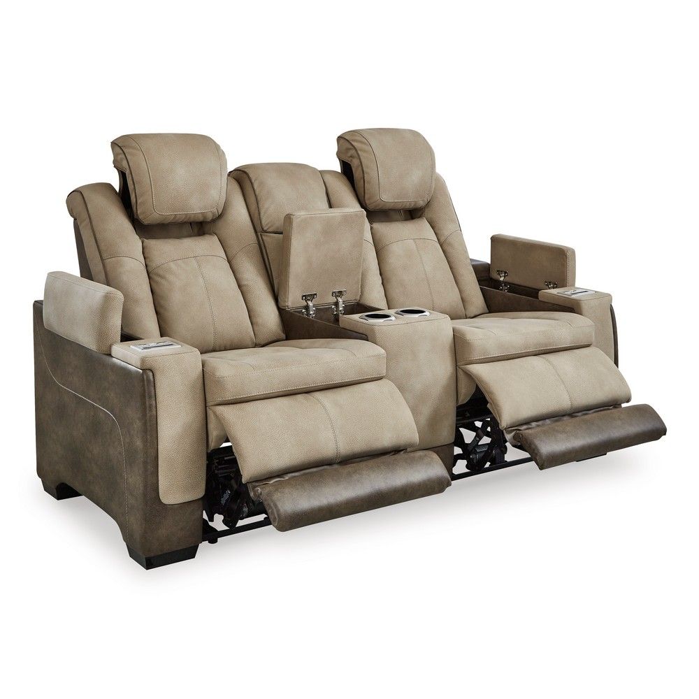 Picture of Nolan Zero Gravity Reclining Loveseat with Power Headrests - Sand