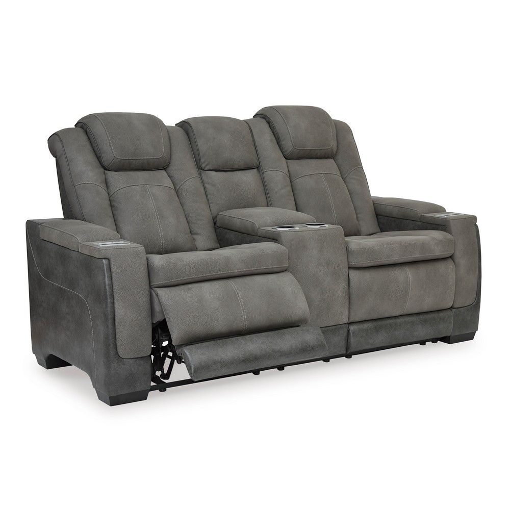 Picture of Nolan Zero Gravity Reclining Loveseat with Power Headrests - Slate