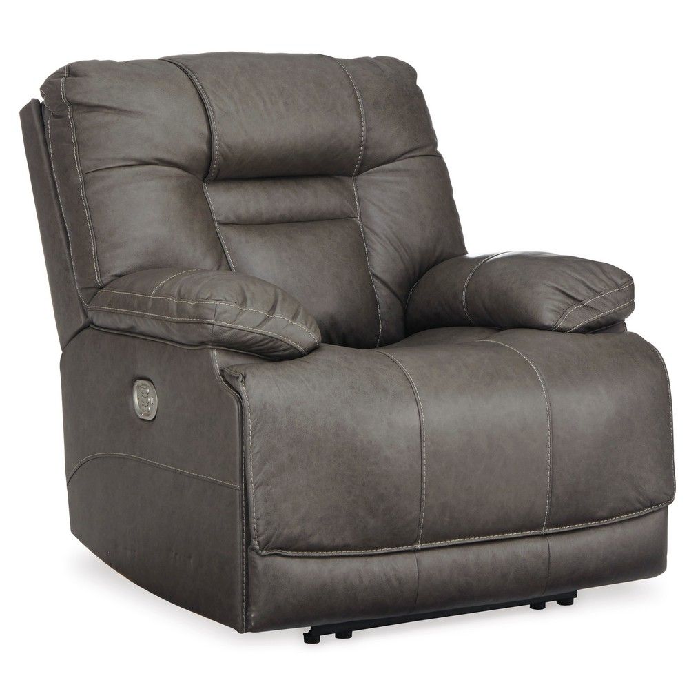 Picture of Wren Power Recliner with Power Headrest and Lumbar - Smoke
