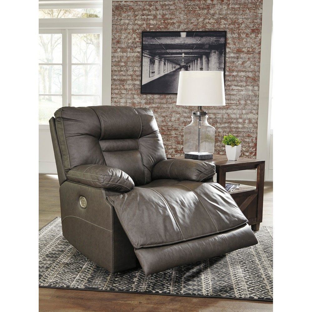 Picture of Wren Power Recliner with Power Headrest and Lumbar - Smoke