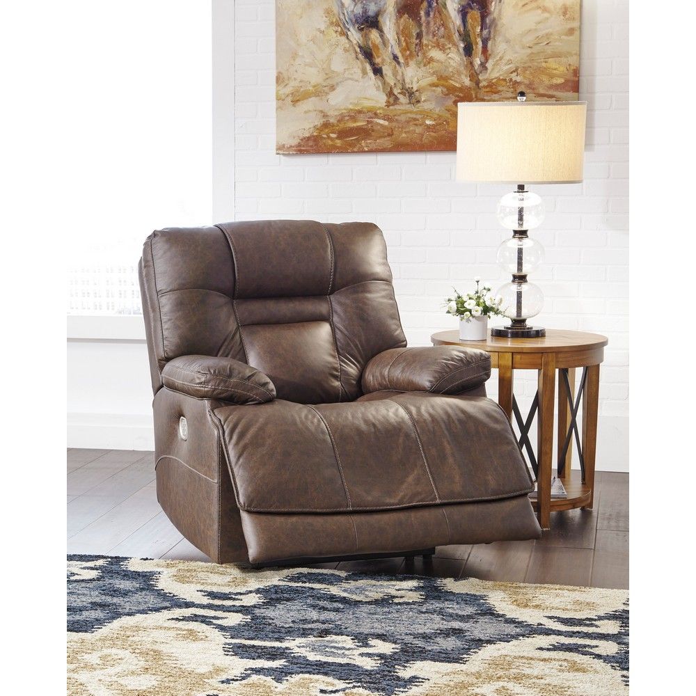 Picture of Wren Power Recliner with Power Headrest and Lumbar - Umber