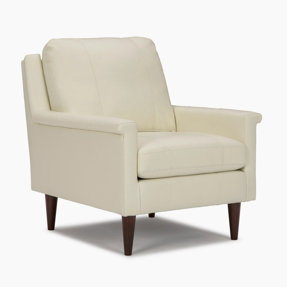 Picture of Dacey Leather Chair - Ivory