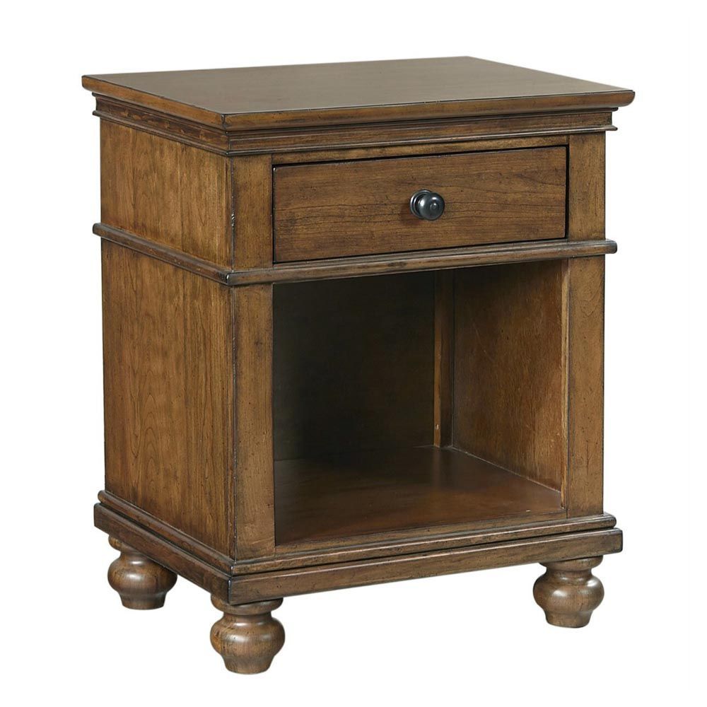 Picture of Austin 1-Drawer Nightstand - Whiskey Brown