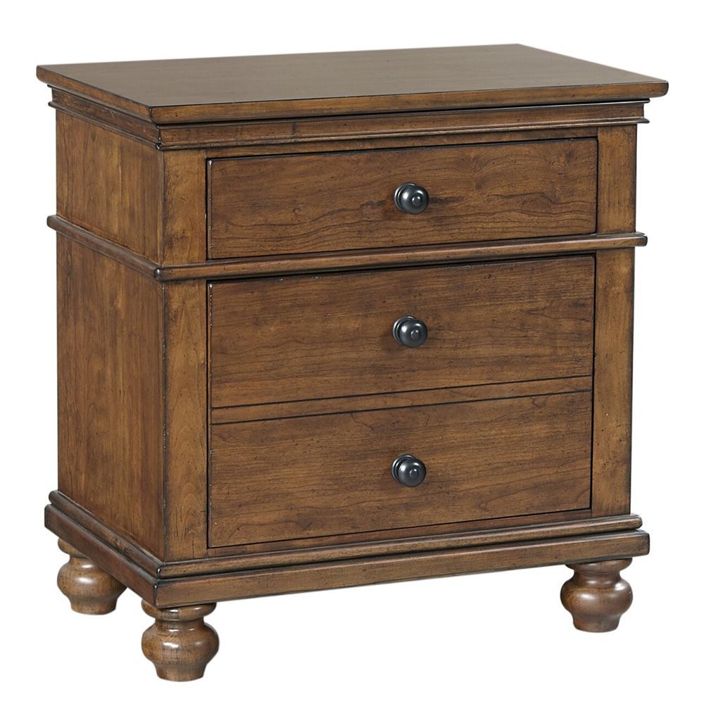 Picture of Austin 2-Drawer Nightstand - Whiskey Brown