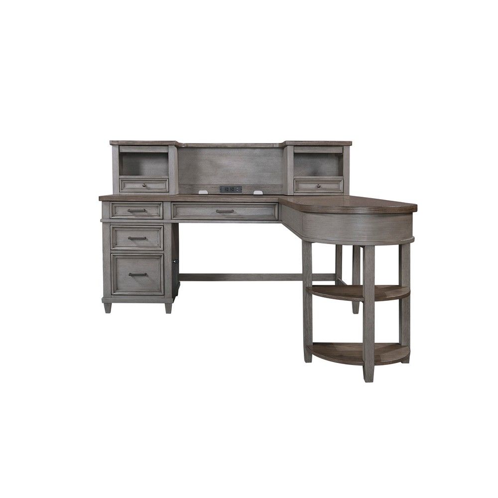 Picture of Caraway Return Desk - Slate