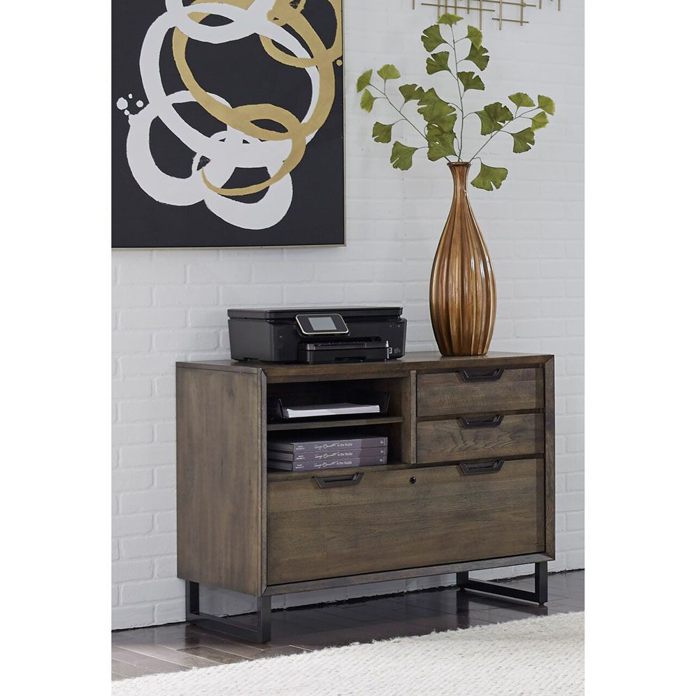 Picture of Soho Combo Filing Cabinet - Fossil