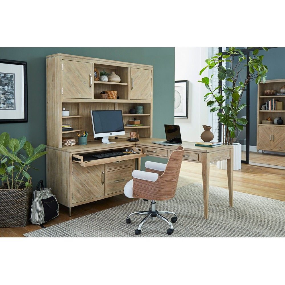 Maddox Corner Desk with Hutch | American Home Furniture Store and Maddox Corner Desk with Hutch | American Home Furniture Store and