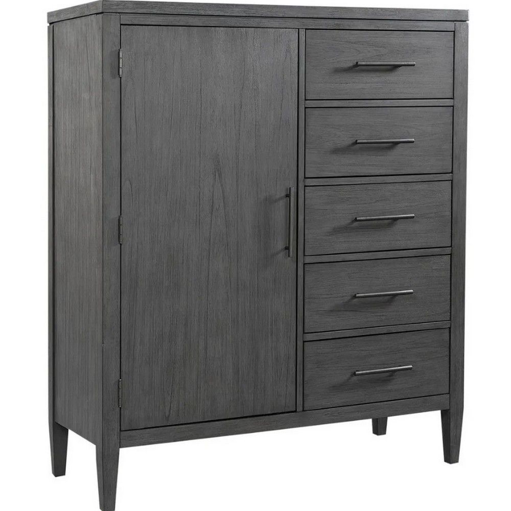 Preston Door Chest - Gray | American Home Furniture Store and