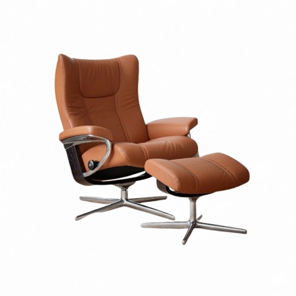 Stressless Wing Chair - Cross base | American Home Furniture Store