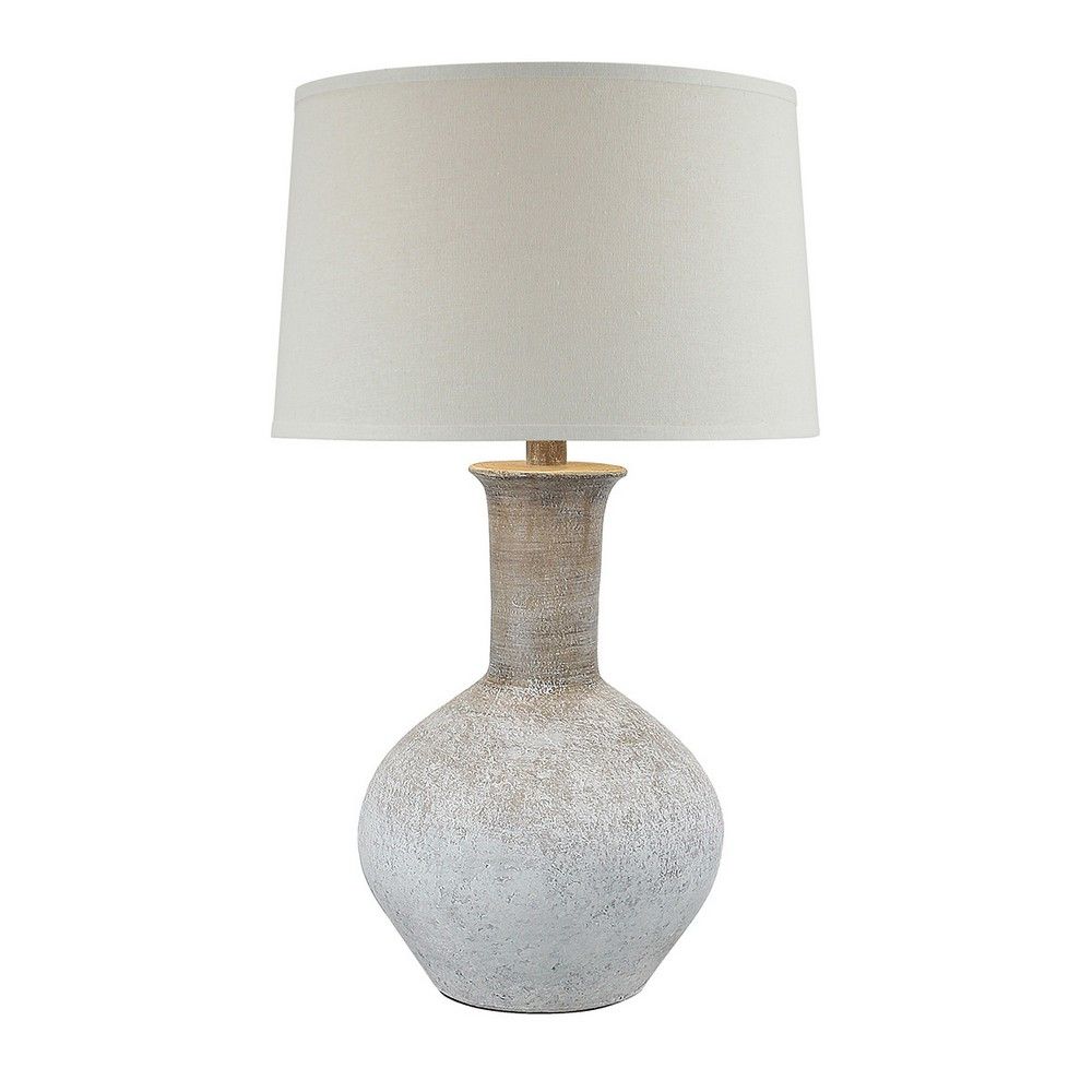 Picture of Chalk Washed Espresso Table Lamp